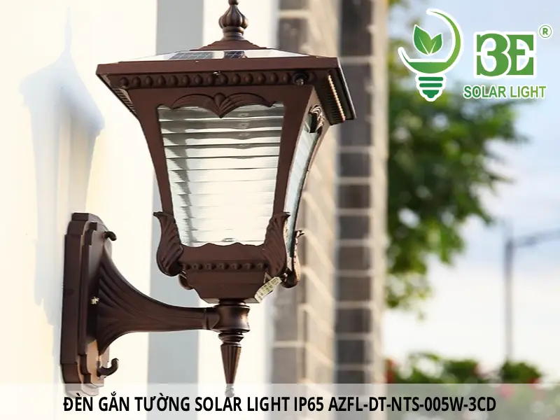 Đèn gắn tường solar light ip65 azfl-dt-nts-005w-3cd