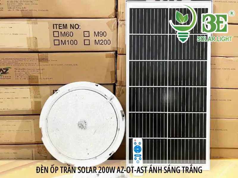 Đèn ốp trần solar 200W AZ-OT-AST ánh sáng trắng