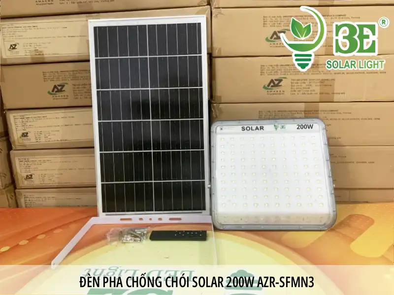 Đèn pha chống chói solar 200W AZR-SFMN3
