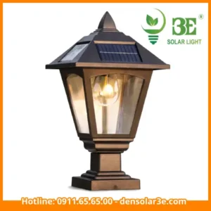 Đèn trụ cổng năng lượng mặt trời mái chóp AZMD-GFB-A bán chạy tại 3E Solar