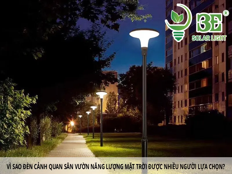 Vì sao đèn cảnh quan sân vườn năng lượng mặt trời được nhiều người lựa chọn