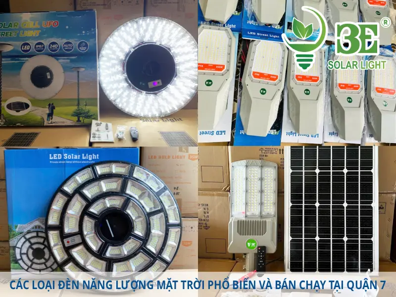 Các loại đèn năng lượng mặt trời phổ biến và bán chạy tại Quận 7 - 3E Solar