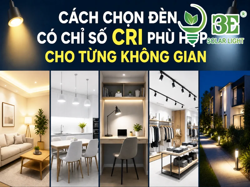 Cách chọn đèn có chỉ số cri phù hợp cho từng không gian