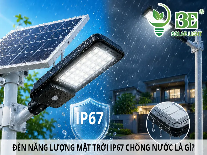 Đèn năng lượng mặt trời IP67 chống nước là gì
