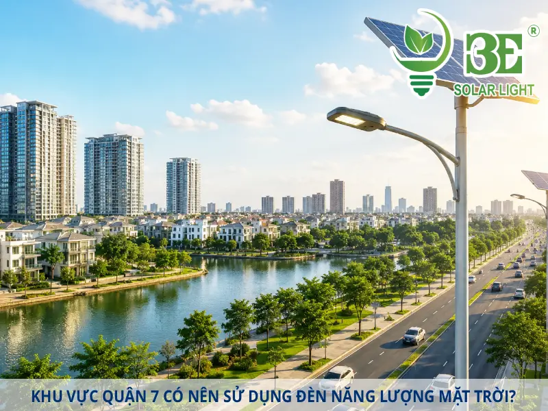 Khu vực Quận 7 có nên sử dụng đèn năng lượng mặt trời