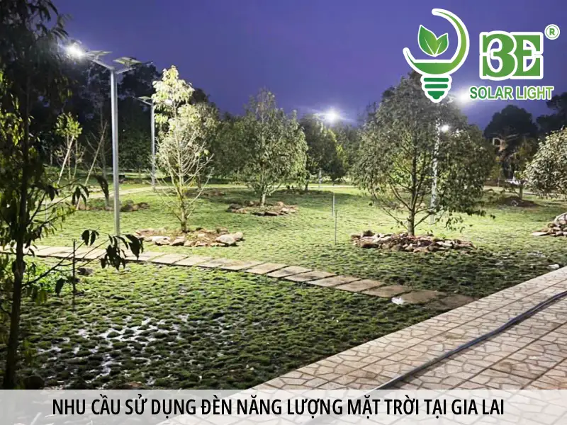 Nhu cầu sử dụng đèn năng lượng mặt trời tại Gia Lai