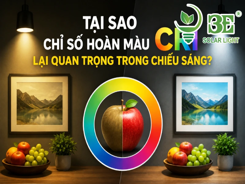 Tại sao chỉ số hoàn màu CRI lại quan trọng trong chiếu sáng