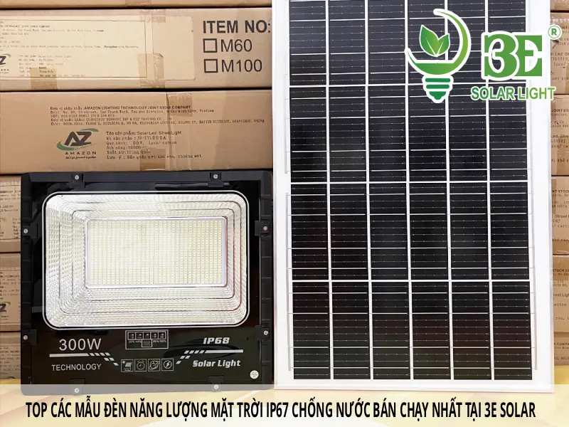 Top các mẫu đèn năng lượng mặt trời IP67 chống nước bán chạy nhất tại 3E Solar