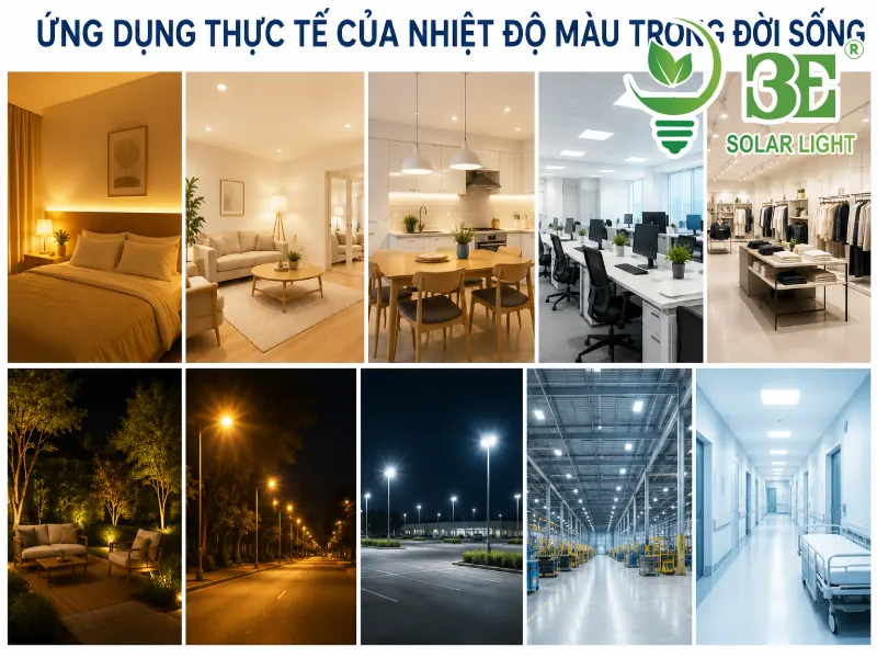Ứng dụng thực tế của nhiệt độ màu trong đời sống