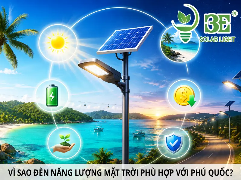 Vì sao đèn năng lượng mặt trời phù hợp với Phú Quốc