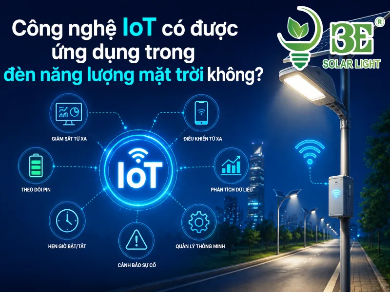 Công nghệ IoT có được ứng dụng trong đèn năng lượng mặt trời không