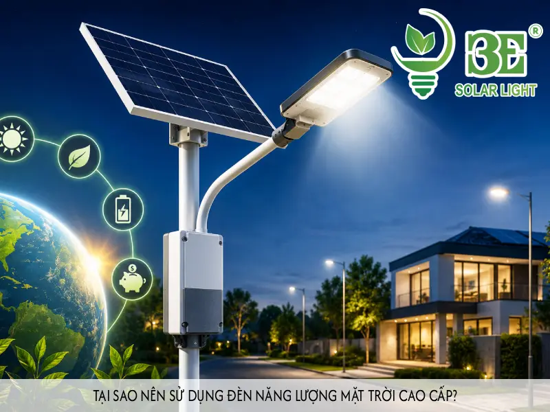 Tại sao nên sử dụng đèn năng lượng mặt trời cao cấp