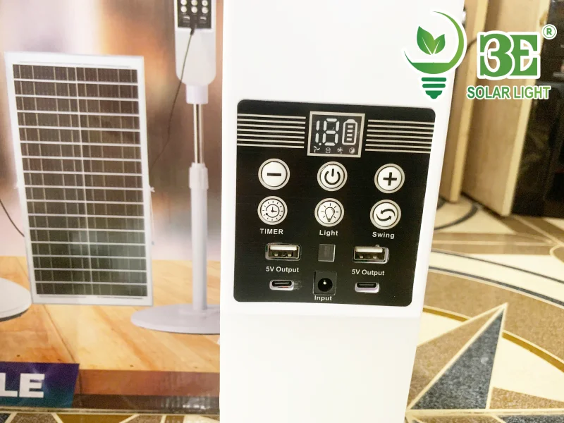 Tính năng nổi bật của quạt đứng năng lượng mặt trời 7 cánh có đèn LED AZ-SQCD-16