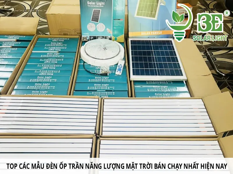 Top các mẫu đèn ốp trần năng lượng mặt trời bán chạy nhất hiện nay
