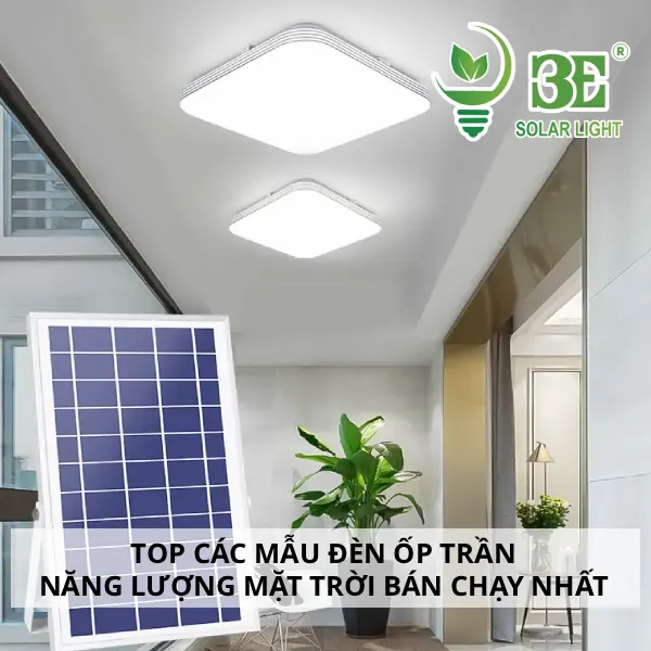 Top các mẫu đèn ốp trần năng lượng mặt trời bán chạy