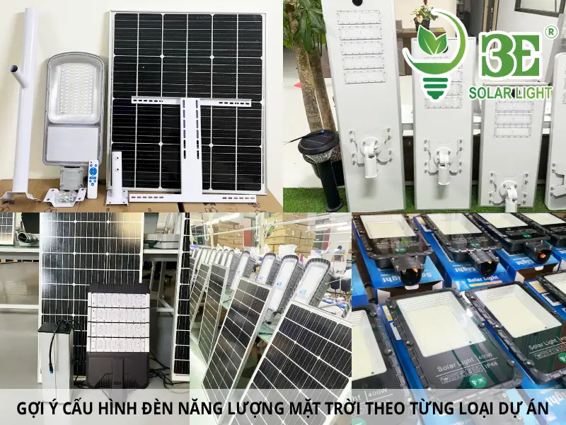 Gợi ý cấu hình đèn năng lượng mặt trời theo từng loại dự án