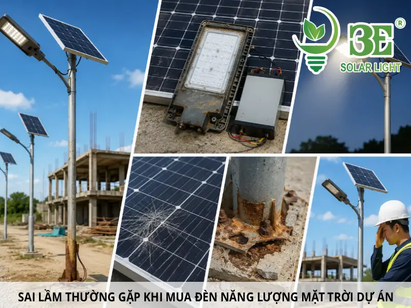 Sai lầm thường gặp khi mua đèn năng lượng mặt trời dự án