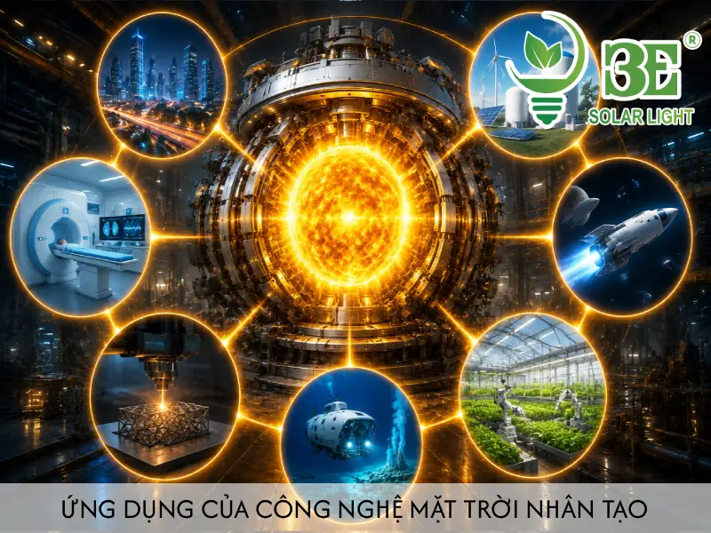 Ứng dụng của công nghệ mặt trời nhân tạo