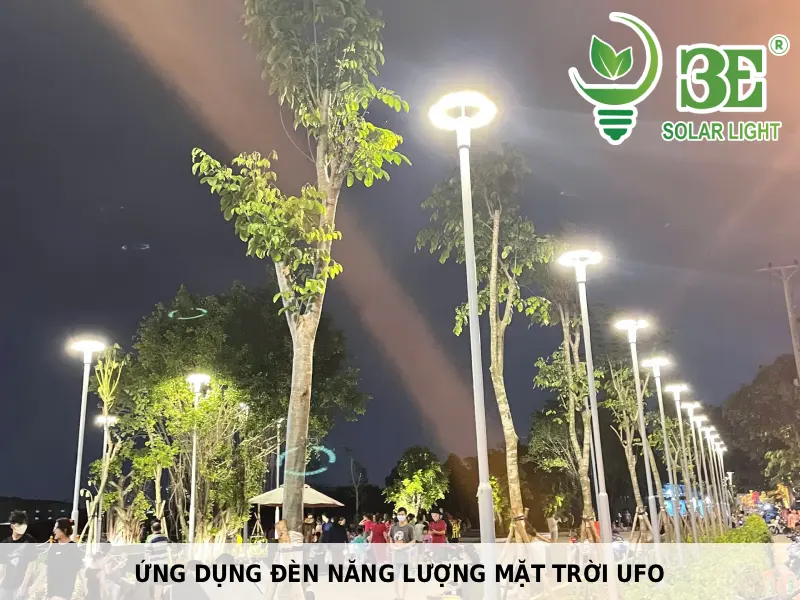 Ứng dụng đèn năng lượng mặt trời UFO