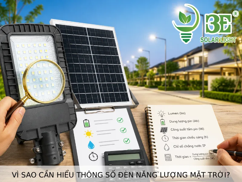 Vì sao cần hiểu thông số đèn năng lượng mặt trời