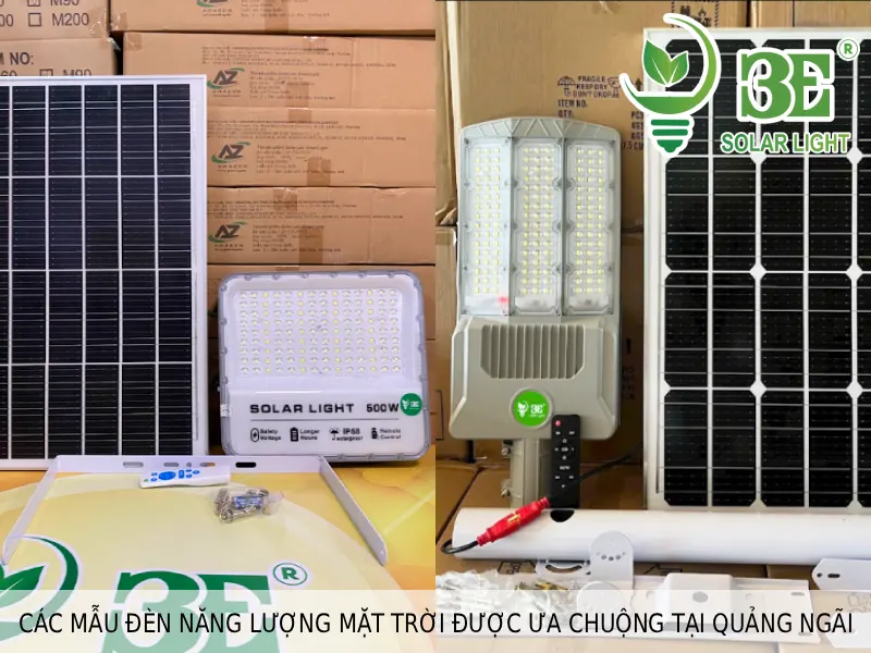 Các mẫu đèn năng lượng mặt trời được ưa chuộng tại Quảng Ngãi