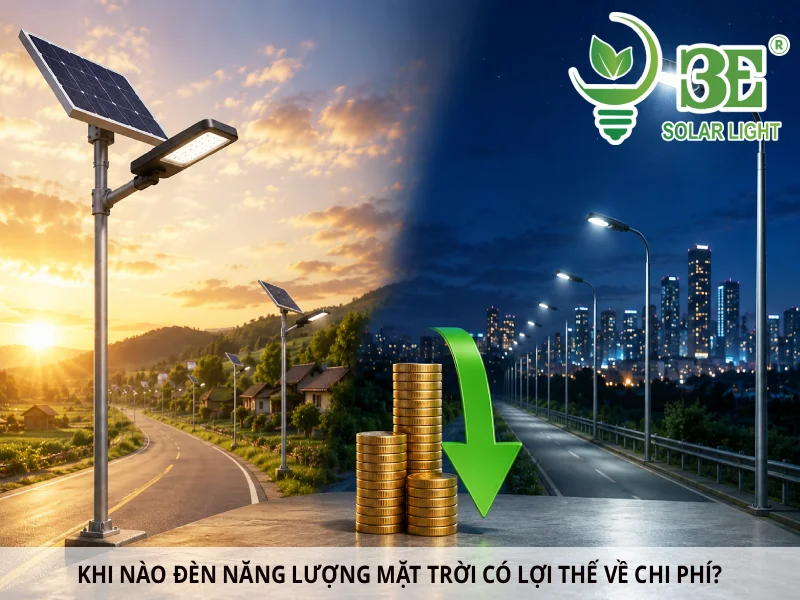 Khi nào đèn năng lượng mặt trời có lợi thế về chi phí_