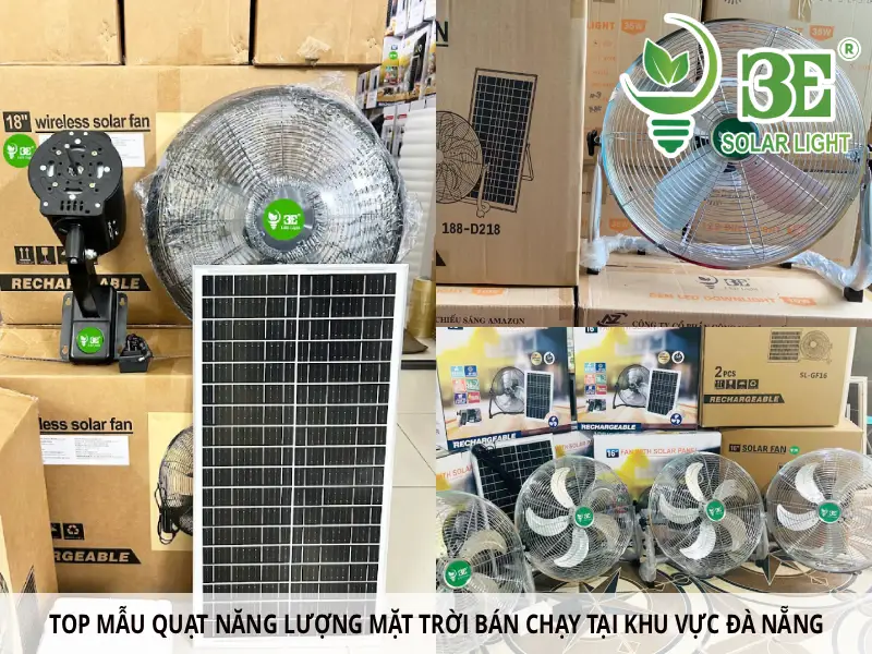 Top mẫu quạt năng lượng mặt trời bán chạy tại khu vực Đà Nẵng