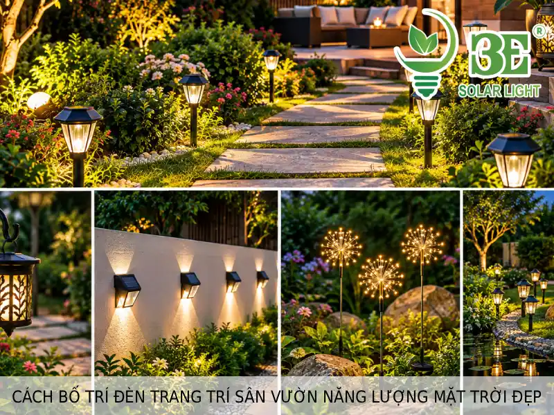 Các mẫu đèn trang trí sân vườn năng lượng mặt trời đẹp