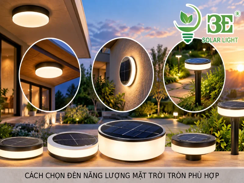 Cách chọn đèn năng lượng mặt trời tròn phù hợp