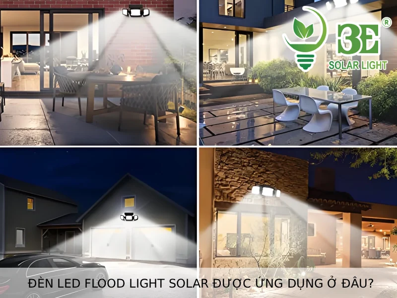 Đèn LED flood light solar có những công suất nào