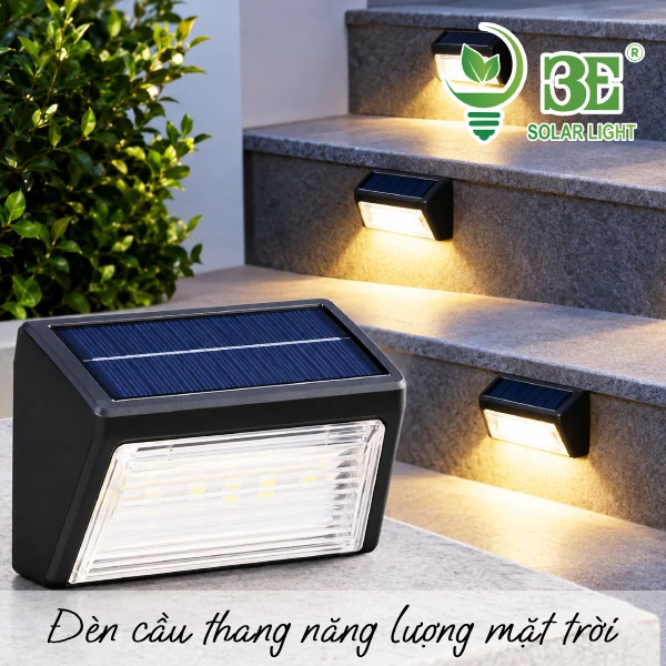 Đèn cầu thang năng lượng mặt trời độc đáo