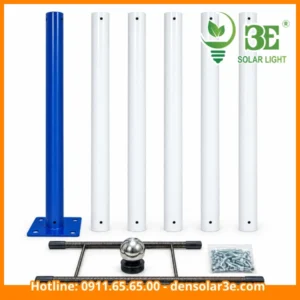 Trụ đèn đường năng lượng mặt trời AZ-PK-TTD 3M_4M_5M_6M chất lượng giá tốt tại 3E Solar