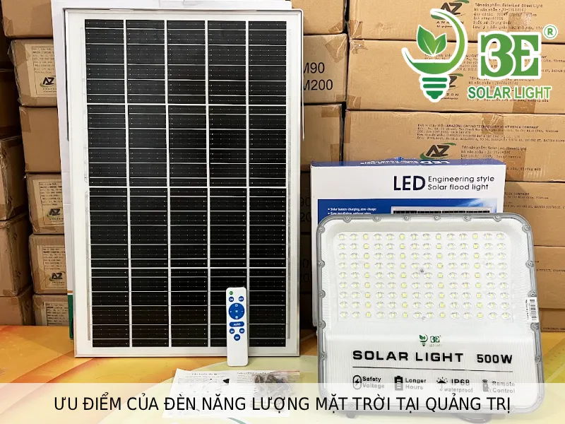 Ưu điểm của đèn năng lượng mặt trời tại Quảng Trị