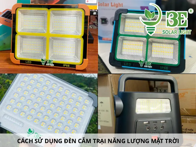 Cách sử dụng đèn cắm trại năng lượng mặt trời