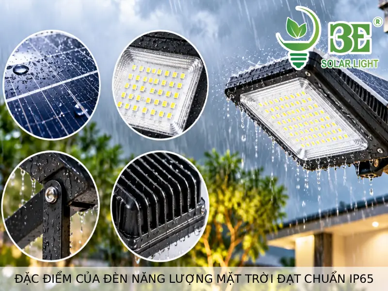 Đặc điểm của đèn năng lượng mặt trời đạt chuẩn IP65