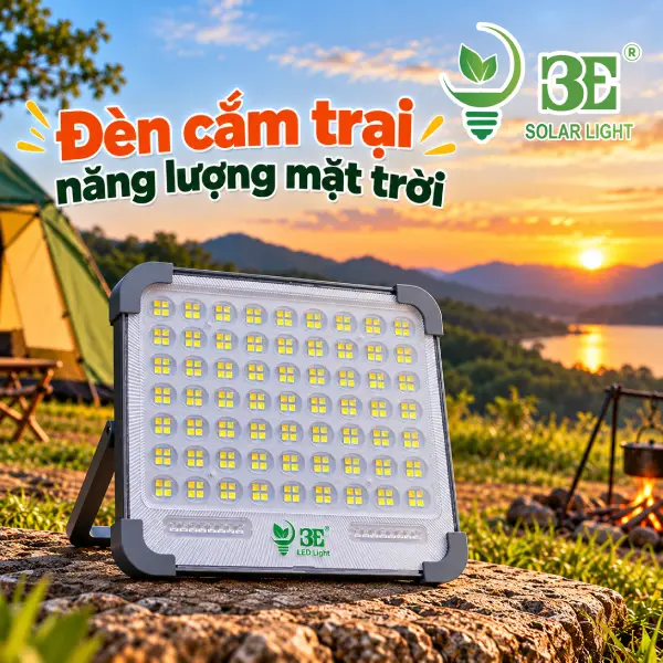 Đèn cắm trại năng lượng mặt trời giá tốt tại 3E Solar