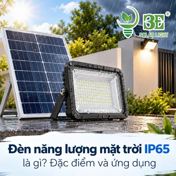 Đèn năng lượng mặt trời IP65 là gì_ Đặc điểm và ứng dụng