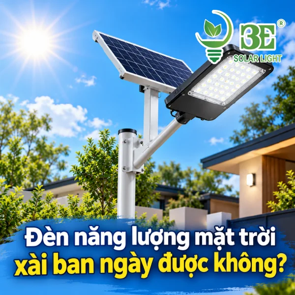 Đèn năng lượng mặt trời xài ban ngày được không - 3E Solar