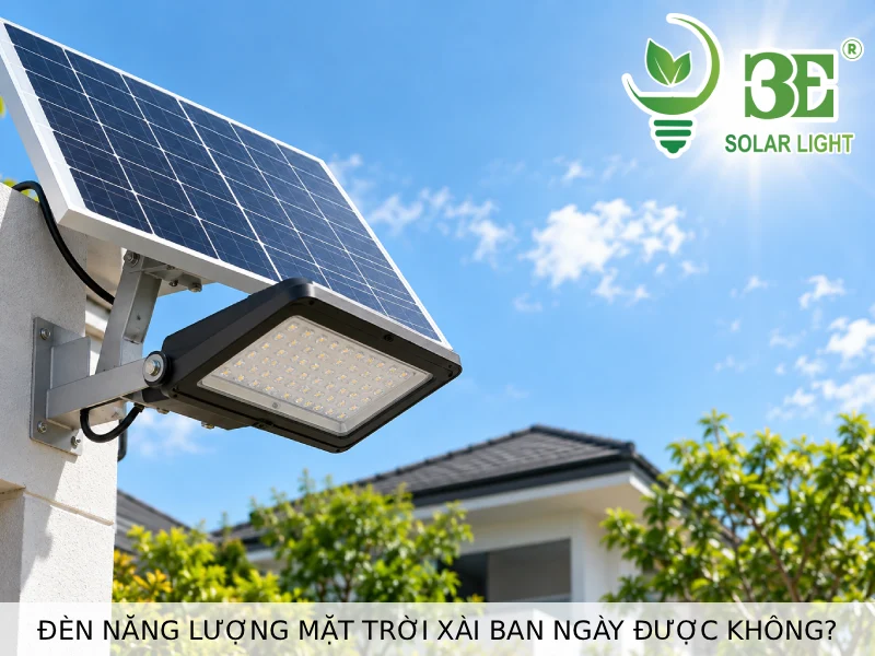 Đèn năng lượng mặt trời xài ban ngày được không